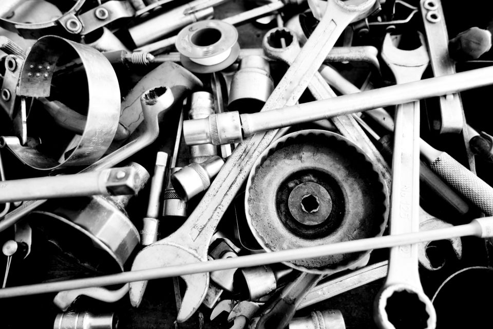 Pile of mechanic tools